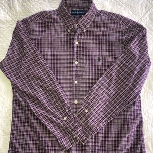 Men's Ralph Lauren purple button down cotton shirt